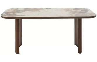 Кухонный стол Bark 180, цвет CA035, керамика, орех