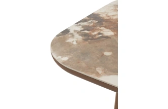 Кухонный стол Bark 180, цвет CA035, керамика, орех