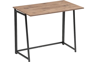 Стол компьютерный Бринг, складной, дуб велингтон / черный