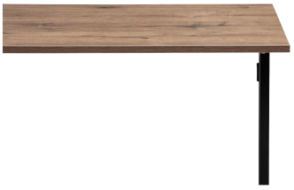 Стол компьютерный Бринг, складной, дуб велингтон / черный