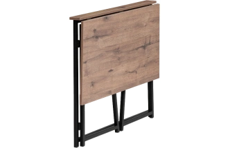 Стол компьютерный Бринг, складной, дуб велингтон / черный