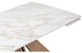 Кухонный стол раздвижной Шаннон 180(240), керамика, carla larkinm / дуб монтана