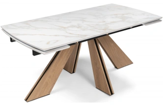 Кухонный стол раздвижной Шаннон 180(240), керамика, carla larkinm / дуб монтана