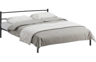 Кровать Фади, 120x200, черная