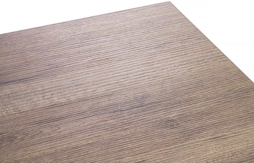 Кухонный обеденный раздвижной стол Макта, 140(170)х85х73, дуб велингтон / черный матовый