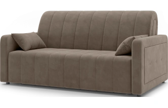 ​Диван прямой Борго 160, модель 107, Ultra Beige (бежевый) / венге