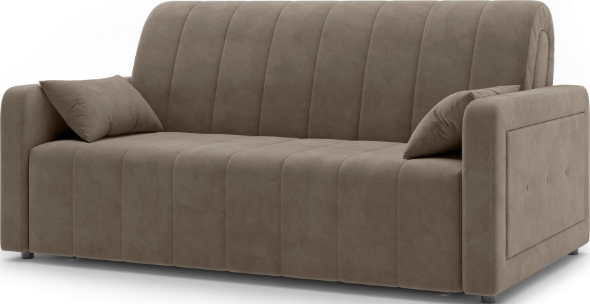 ​Диван прямой Борго 160, модель 107, Ultra Beige (бежевый) / венге