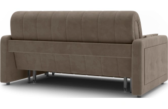 ​Диван прямой Борго 160, модель 107, Ultra Beige (бежевый) / венге