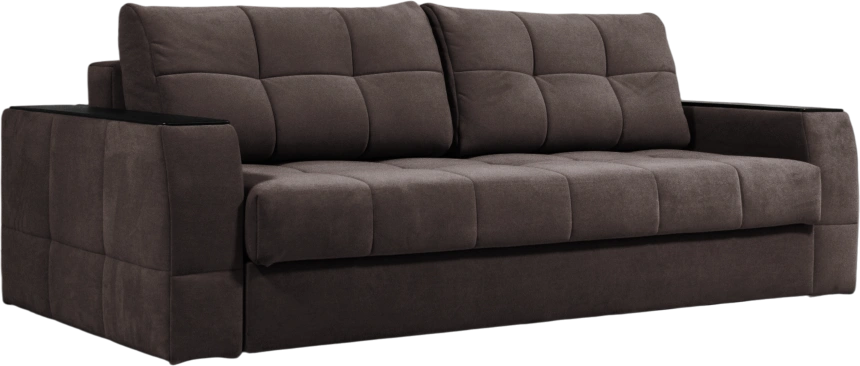 Диван прямой Сиэтл, ткань Lamb vision, декор Структурный Кофе