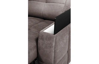 Диван прямой Сиэтл, ткань Lamb vision, декор Структурный Кофе