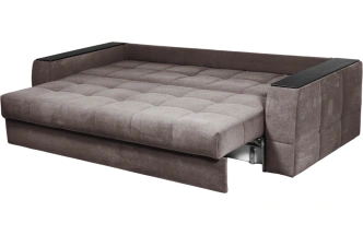 Диван прямой Сиэтл, ткань Lamb vision, декор Структурный Кофе