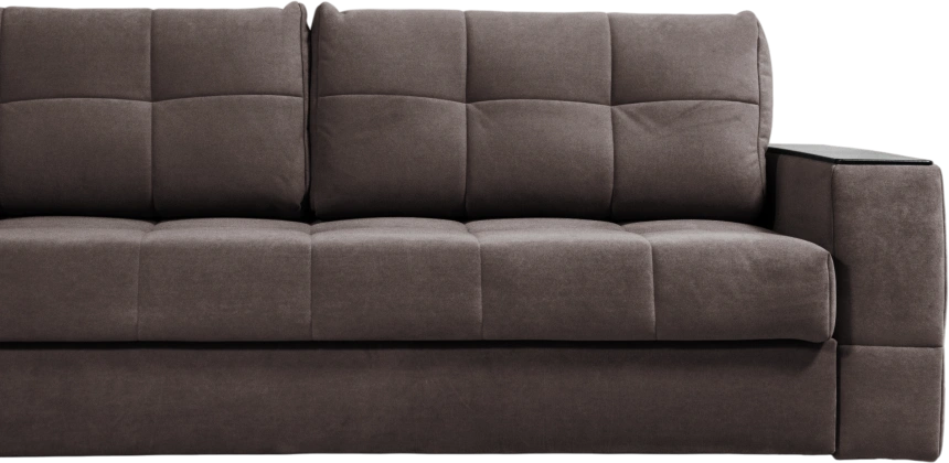 Диван прямой Сиэтл, ткань Lamb vision, декор Структурный Кофе