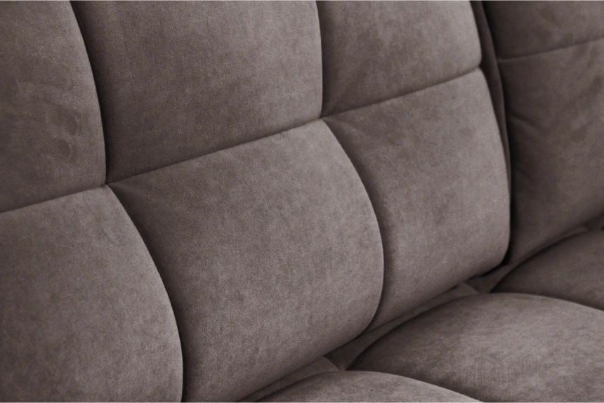 Диван прямой Сиэтл, ткань Lamb vision, декор Структурный Кофе