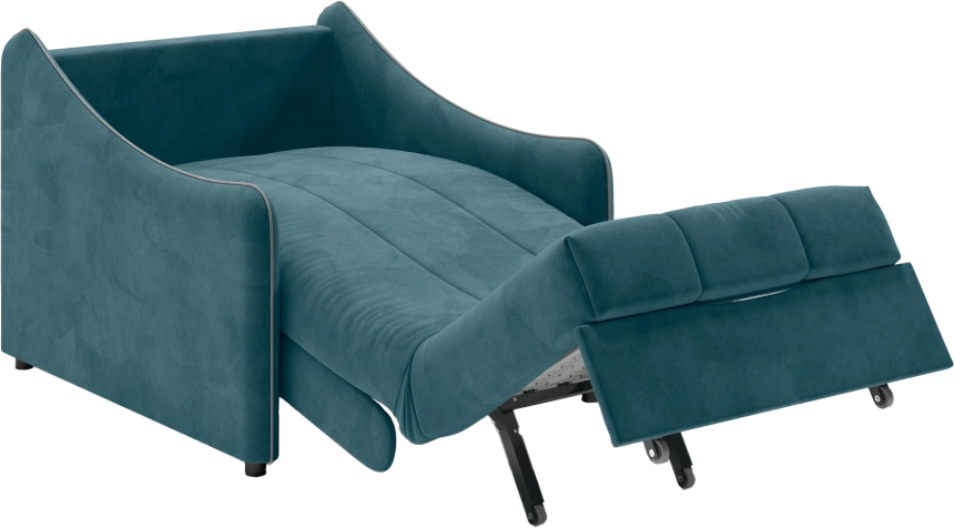 Кресло-кровать Дели 80, модель 032, Ultra Atlantic​ / Ultra Dove (синий)