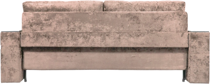 Диван прямой Атлант 2, ткань Kioto rose, декор венге