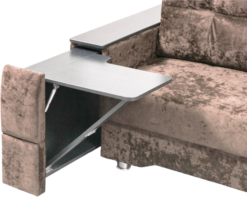 Диван прямой Атлант 2, ткань Kioto rose, декор венге