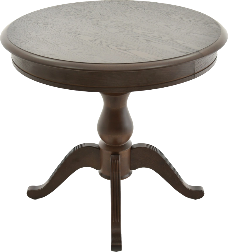 Кухонный стол Фабрицио 1, D 82, орех темный, каркас орех темный