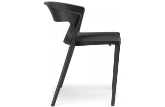 Стул Градно, пластиковый, черный
