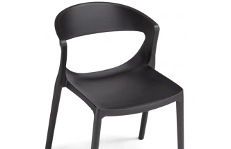 Стул Градно, пластиковый, черный