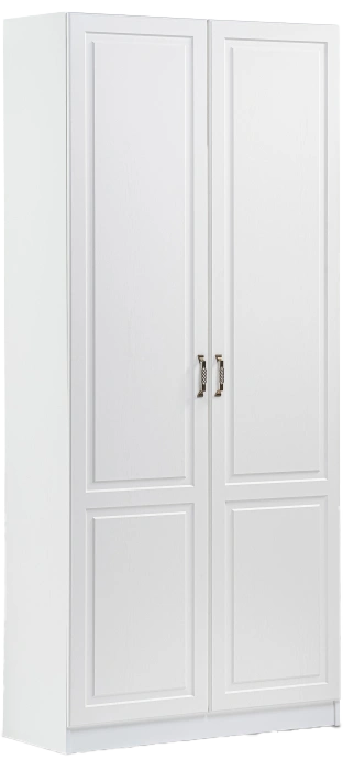 Шкаф двухдверный  Ливерпуль, распашной для одежды, белый / ясень ваниль