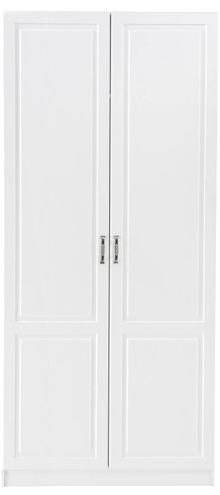 Шкаф двухдверный  Ливерпуль, распашной для одежды, белый / ясень ваниль