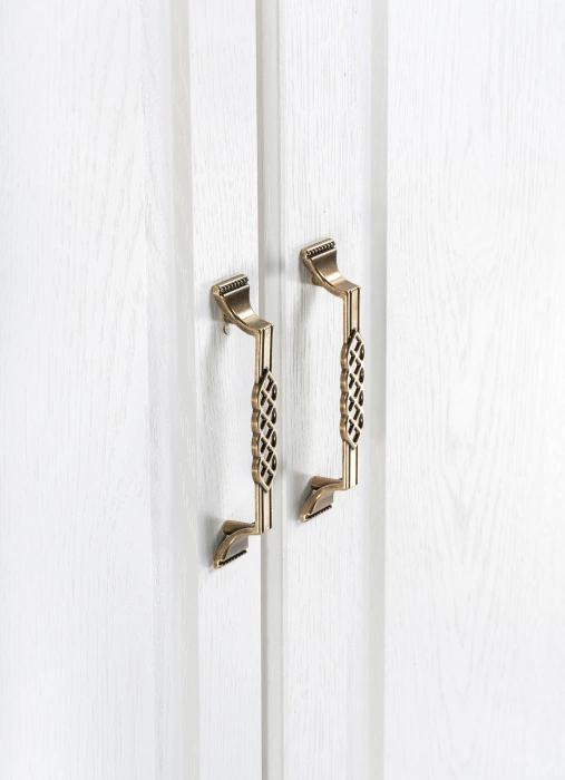 Шкаф двухдверный  Ливерпуль, распашной для одежды, белый / ясень ваниль