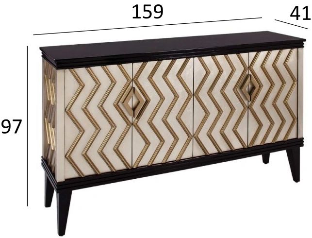 Комод ART-1973-S , с полками