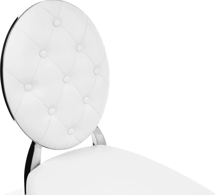 Стул Odda, на металлокаркасе, белый / хром