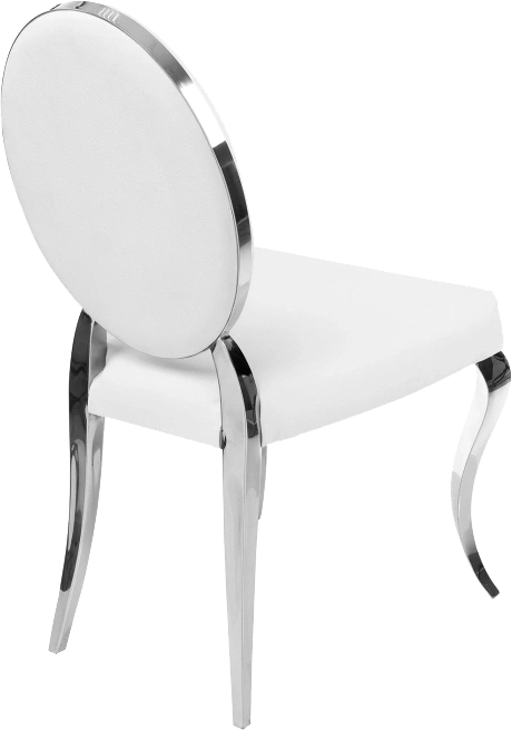 Стул Odda, на металлокаркасе, белый / хром
