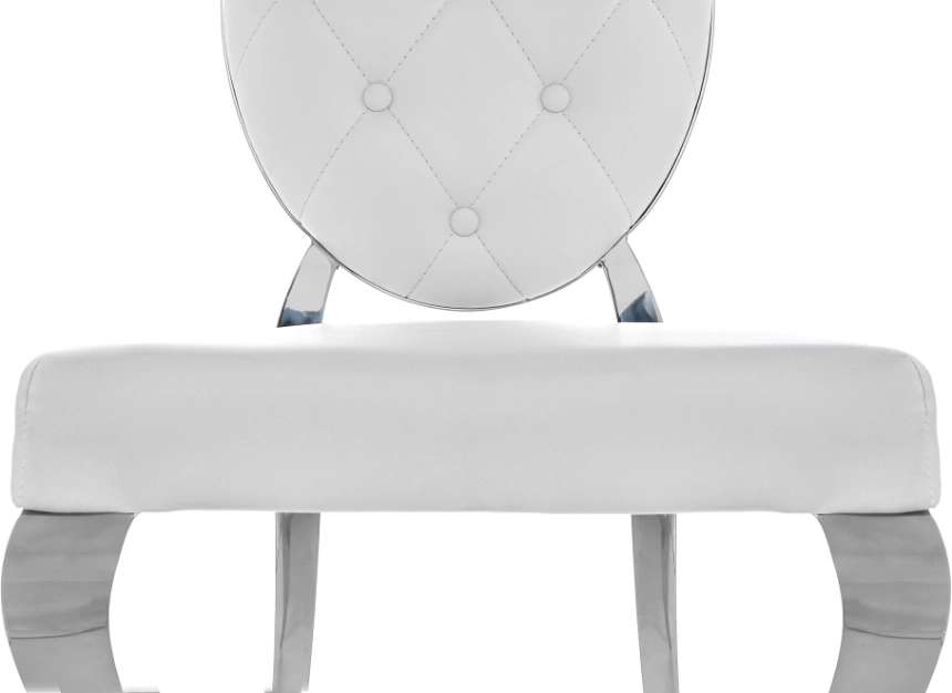 Стул Odda, на металлокаркасе, белый / хром