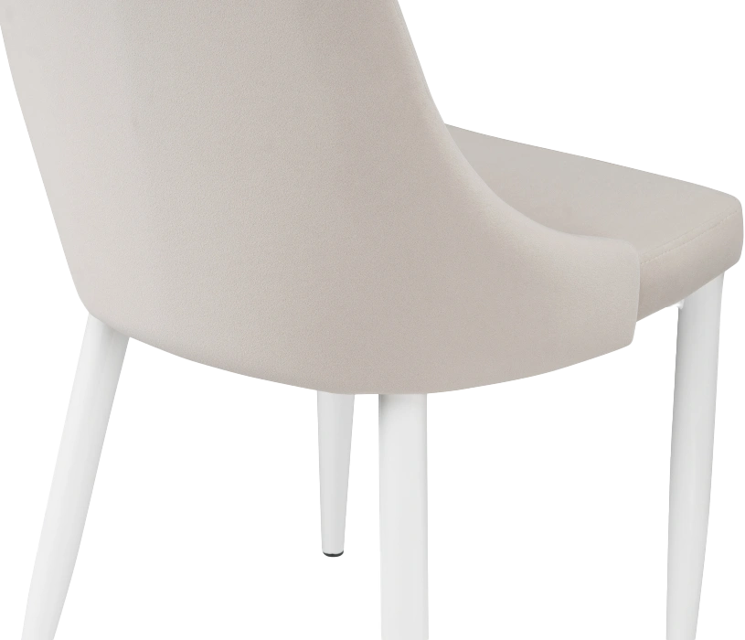 Стул Kora, на металлокаркасе, white / beige