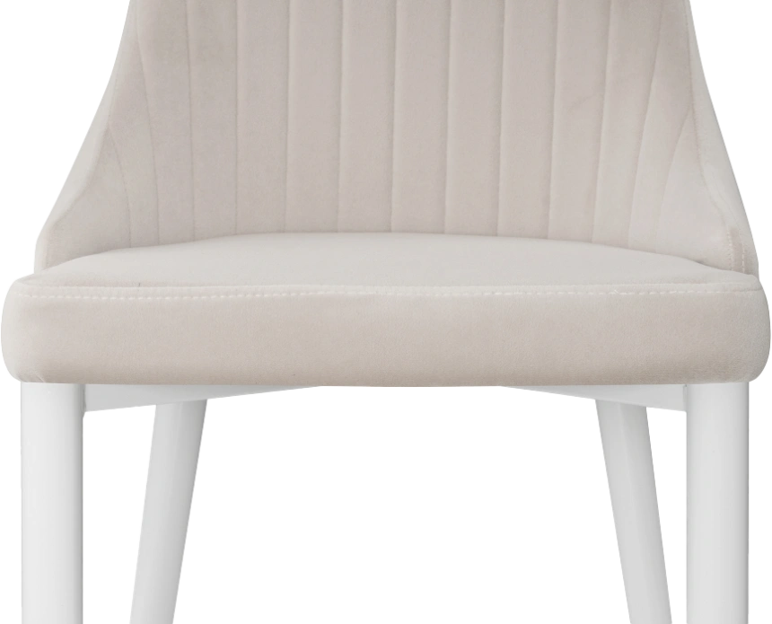 Стул Kora, на металлокаркасе, white / beige
