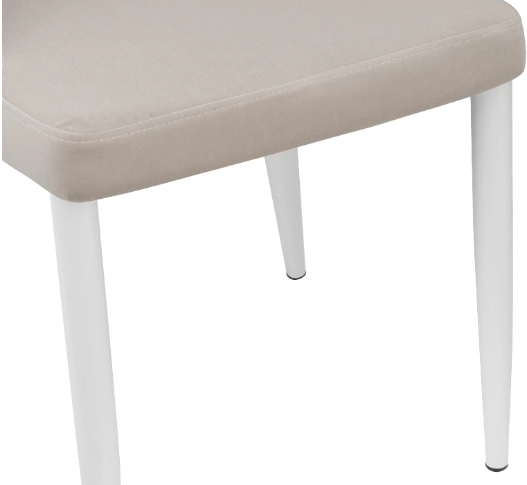 Стул Kora, на металлокаркасе, white / beige