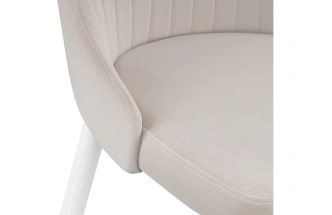 Стул Kora, на металлокаркасе, white / beige
