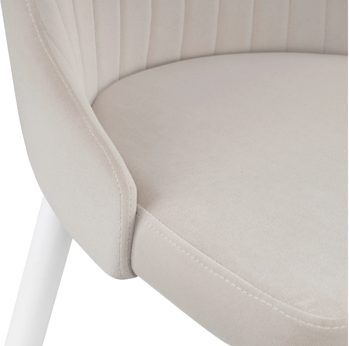 Стул Kora, на металлокаркасе, white / beige
