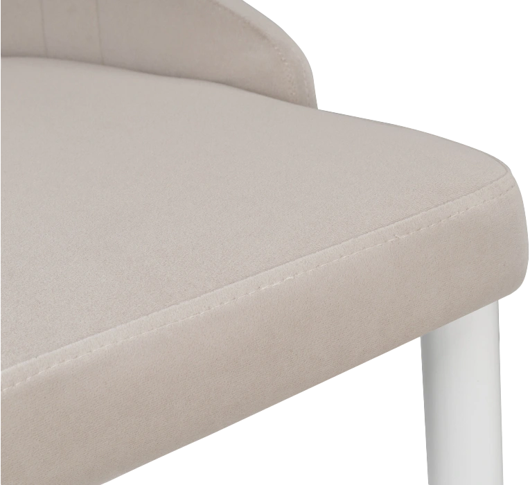 Стул Kora, на металлокаркасе, white / beige