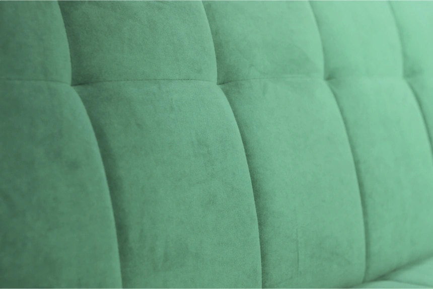 Диван прямой Нельсон 155, ткань Lamb mustard, декор Венге