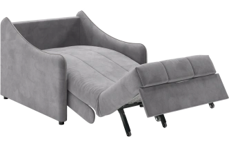 Кресло-кровать Дели 80, модель 032, Ultra Grey / Ultra Dove (серый)