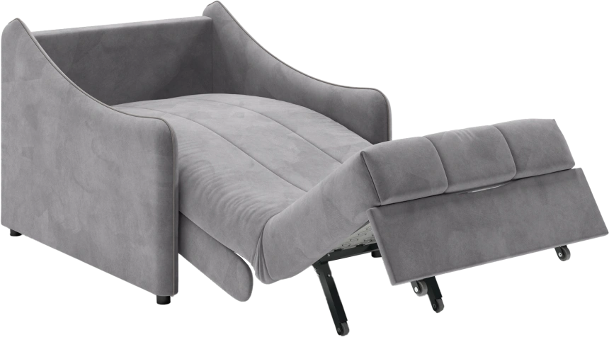 Кресло-кровать Дели 80, модель 032, Ultra Grey / Ultra Dove (серый)