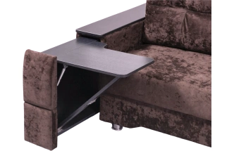 Диван прямой Атлант 2, ткань Kioto jave, декор венге