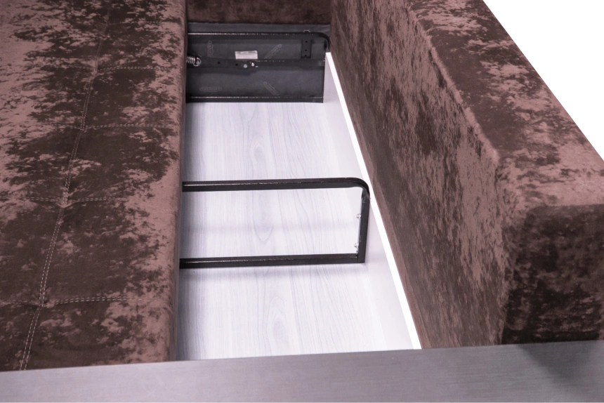 Диван прямой Атлант 2, ткань Kioto jave, декор венге