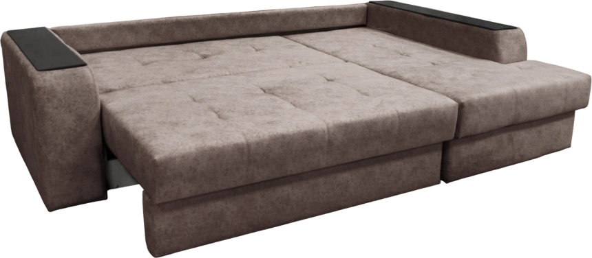 Диван угловой Остин, угол правый, ткань NAPOLI-A 04, декор Венге