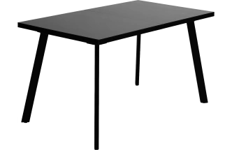 Кухонный стол раздвижной Форел 120, черный, стекло черный