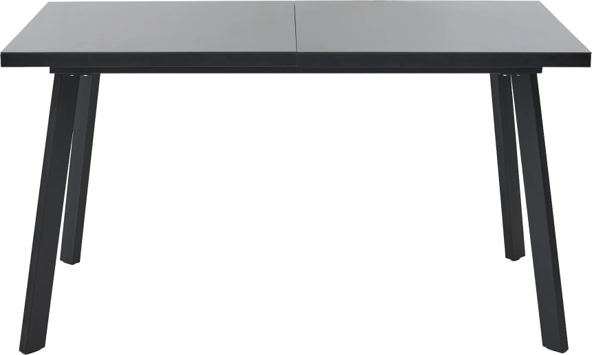 Кухонный стол раздвижной Форел 120, черный, стекло черный