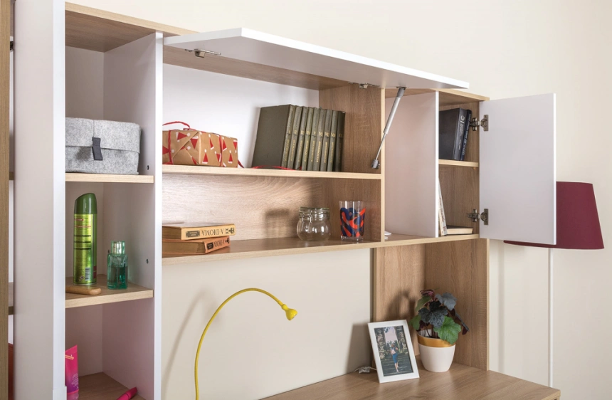 Письменный стол Комфорт 12.95, 162x60,3x180, дуб сонома / белый шагрень