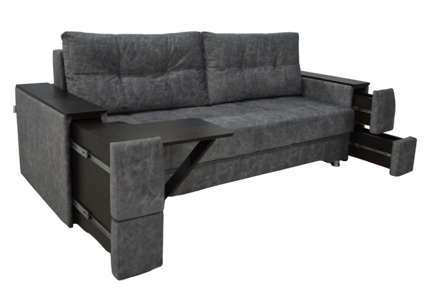 Диван прямой Атлант 2, Bliss silver, Венге