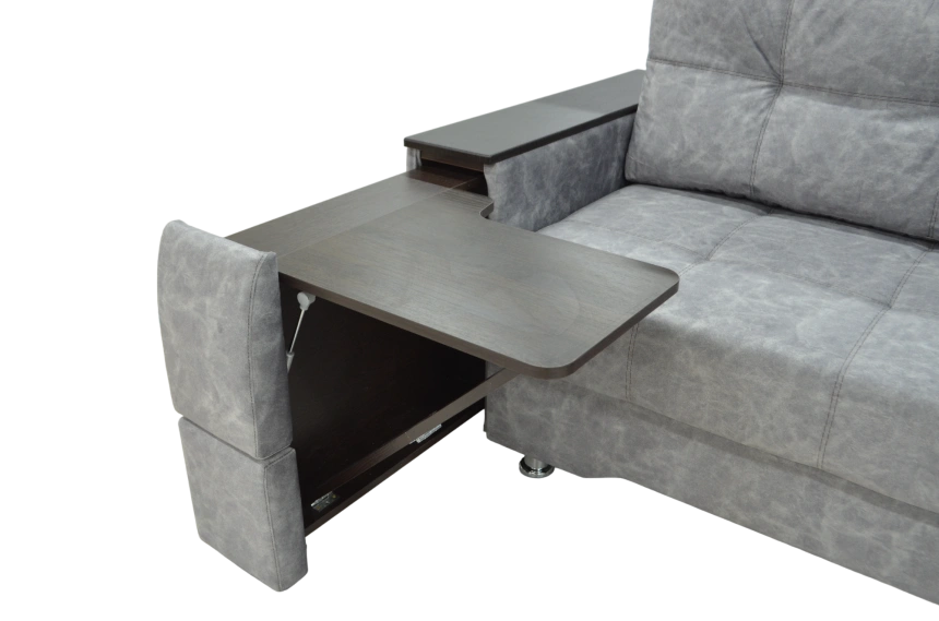 Диван прямой Атлант 2, Bliss silver, Венге