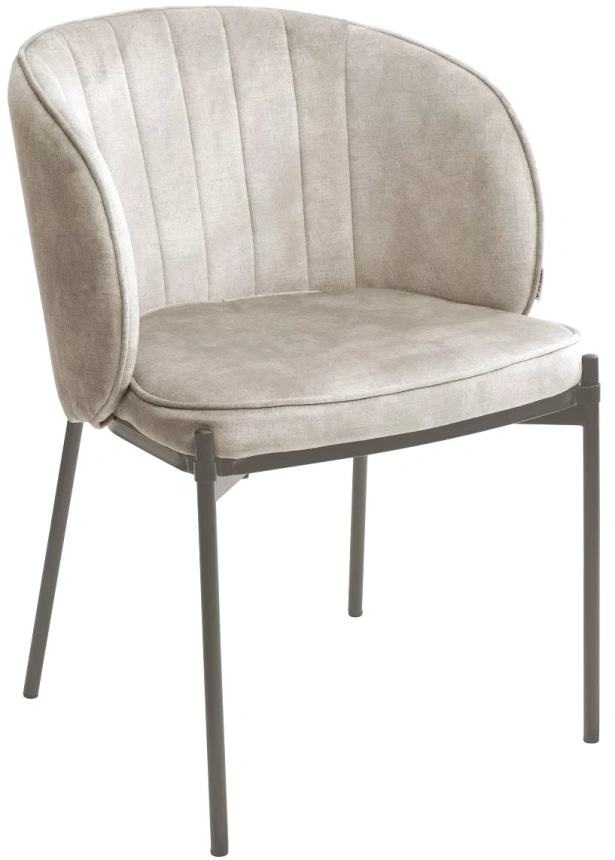 Стул Diana, мягкий, VBP-207 античный бежевый, велюр, латте каркас