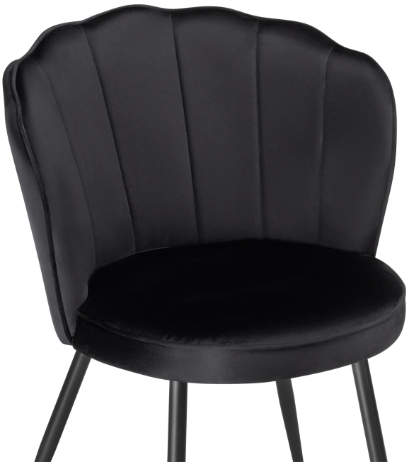 Стул Coral, мягкий, black