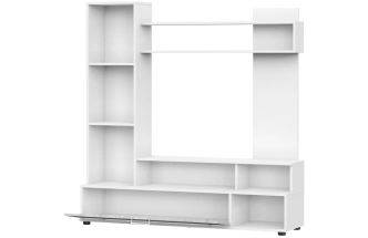 Стенка Nigel, белый / цемент светлый